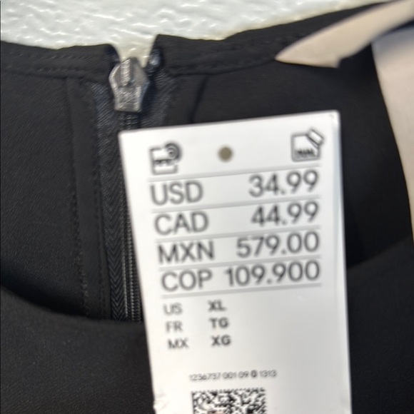 H&M Black Sleeveless Sheath Mini Dress - Picture 3 of 4